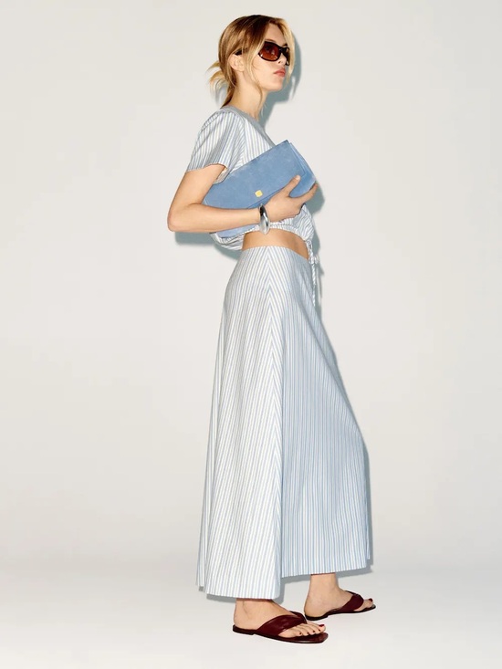 Reformation Dresses & Skirts - NEW Reformation Jordan Two Piece Skirt Set Cotton Calamari Stripe | US 6 UK 10